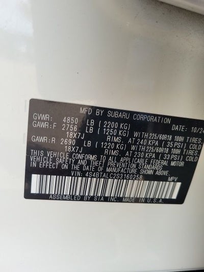 2025 Subaru Outback Onyx Edition